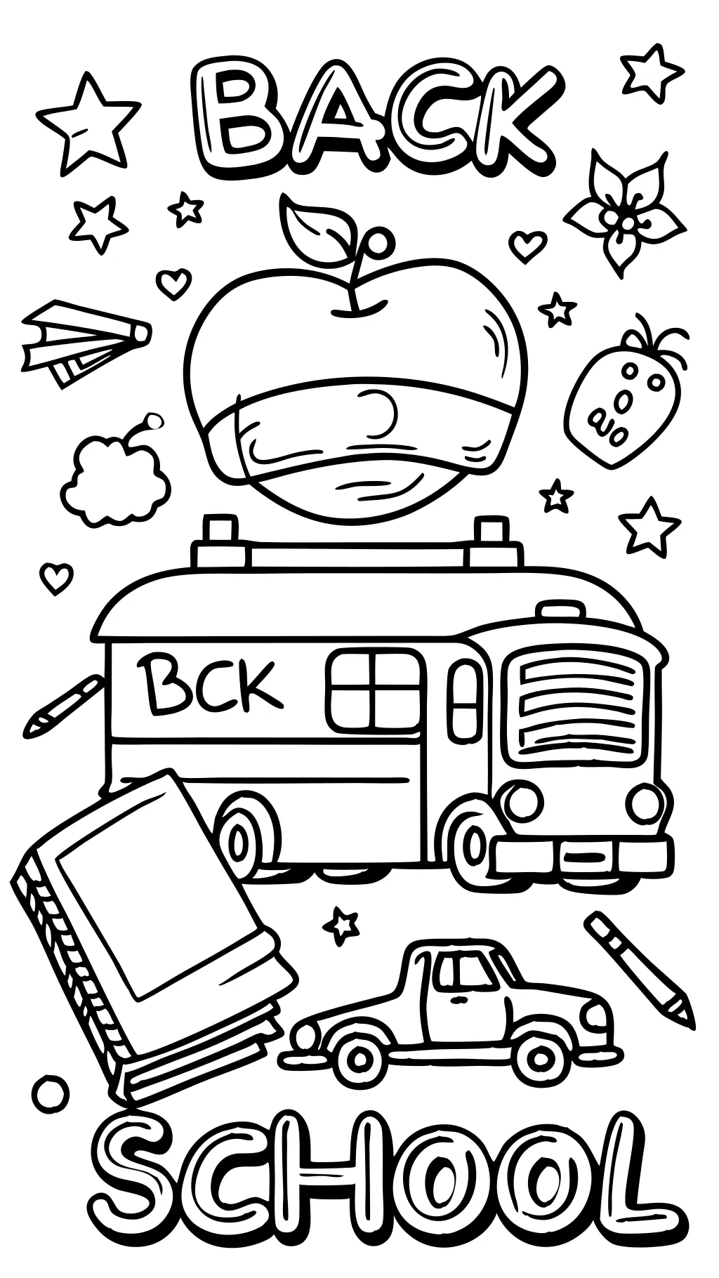 back to school coloring pages